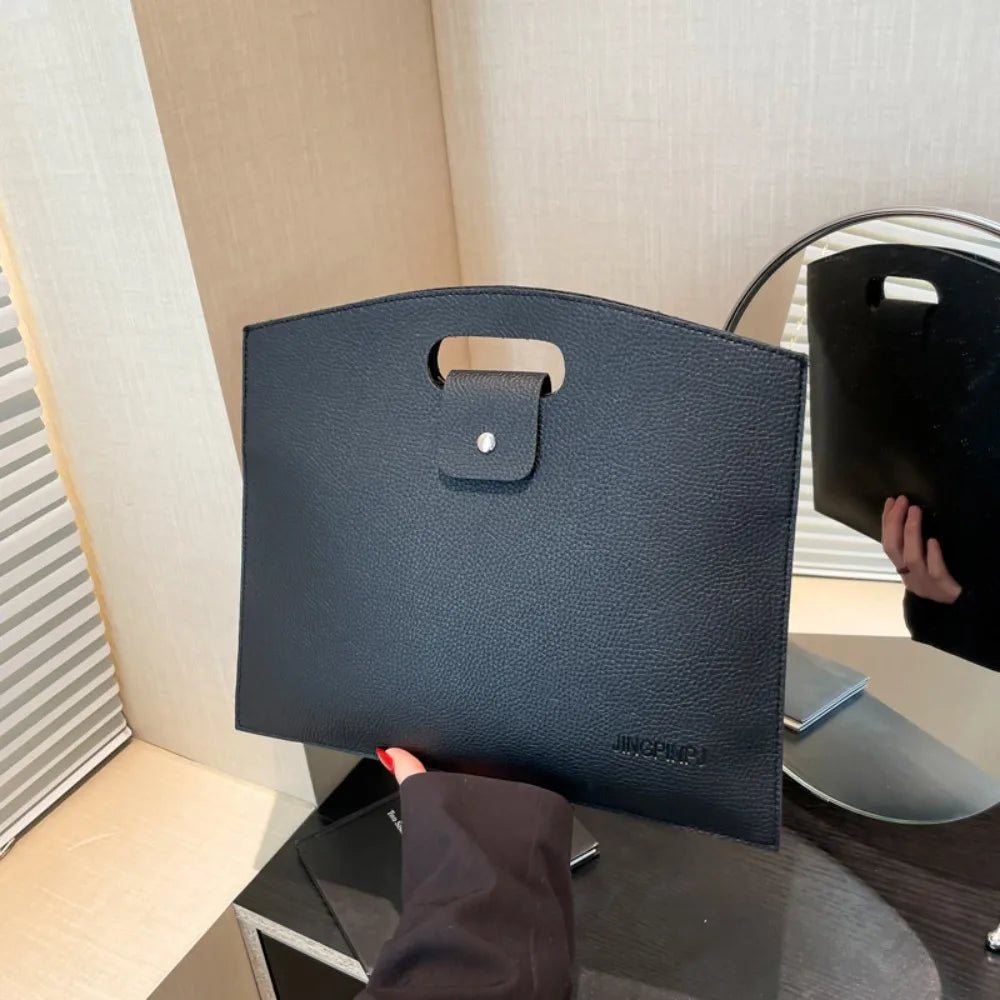 Sac cabas porte-documents en similicuir avec housse ordinateur et grande capacité — photo 9