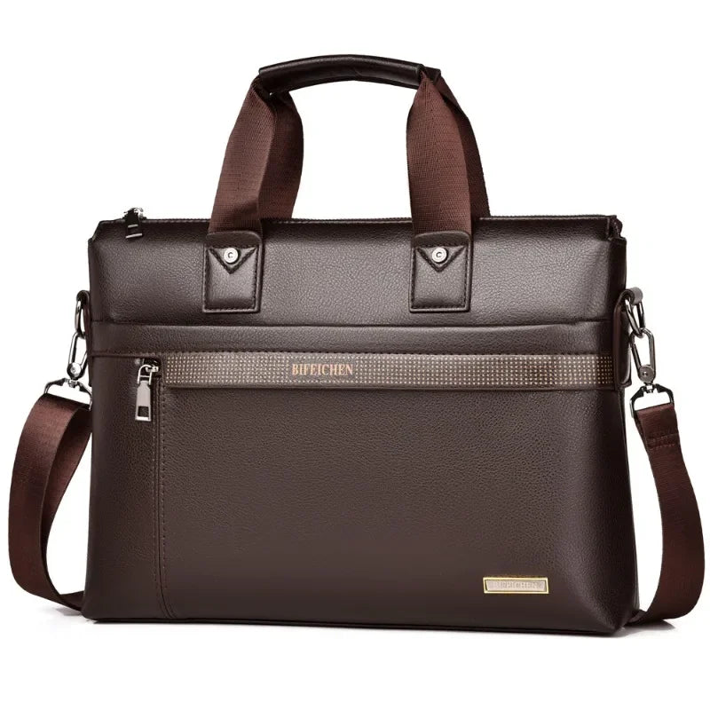 Sacoche business en cuir pu pour homme porte-documents a4 et ordinateur portable — photo 1