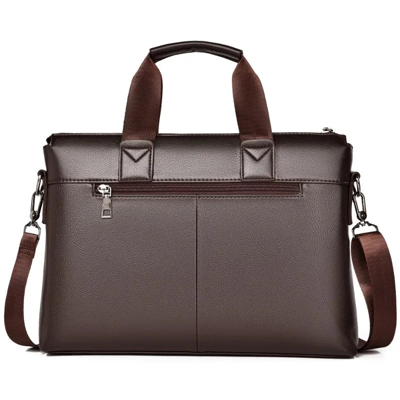 Sacoche business en cuir pu pour homme porte-documents a4 et ordinateur portable — photo 4