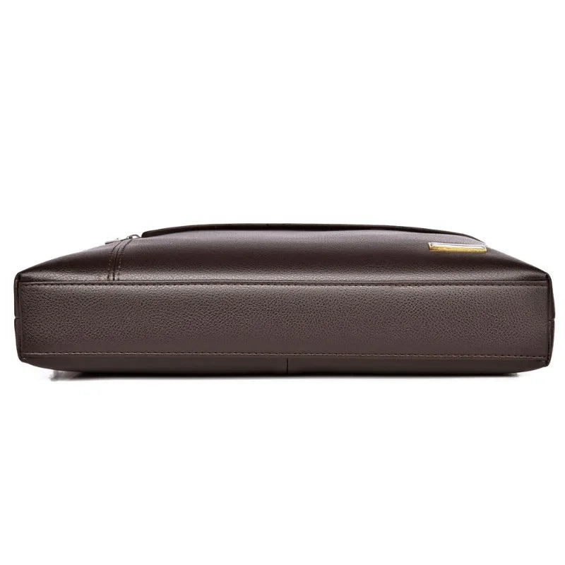 Sacoche business en cuir pu pour homme porte-documents a4 et ordinateur portable — photo 5