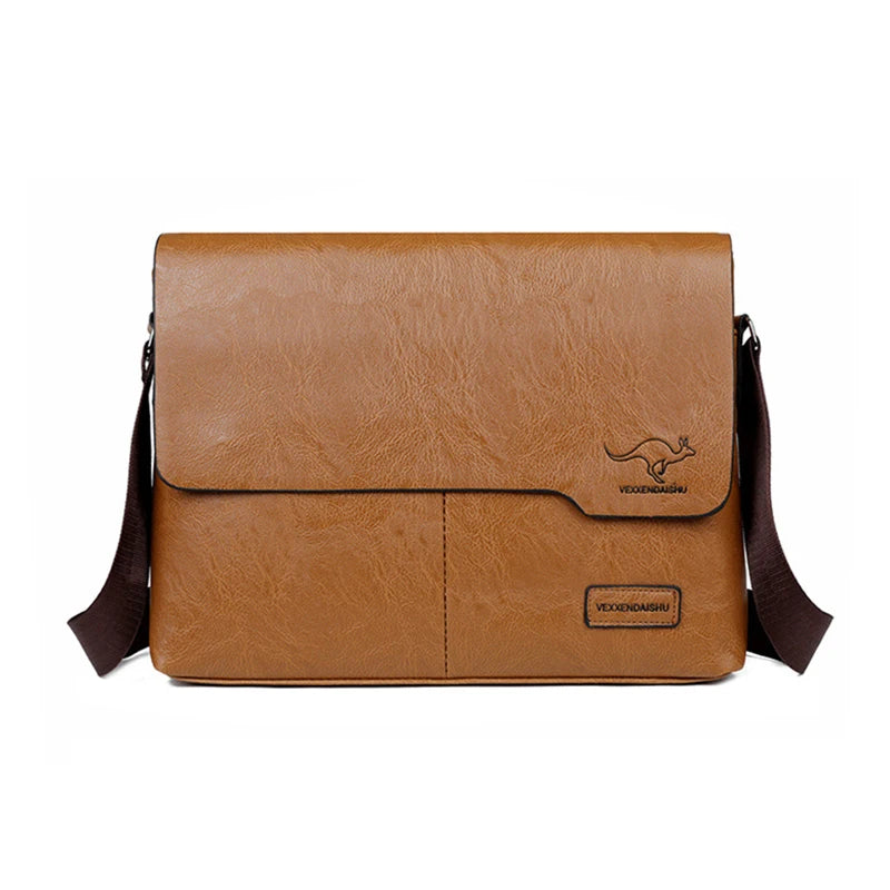 Sacoche business vintage en cuir PU pour homme - Porte-documents et sac messenger executive — photo 5