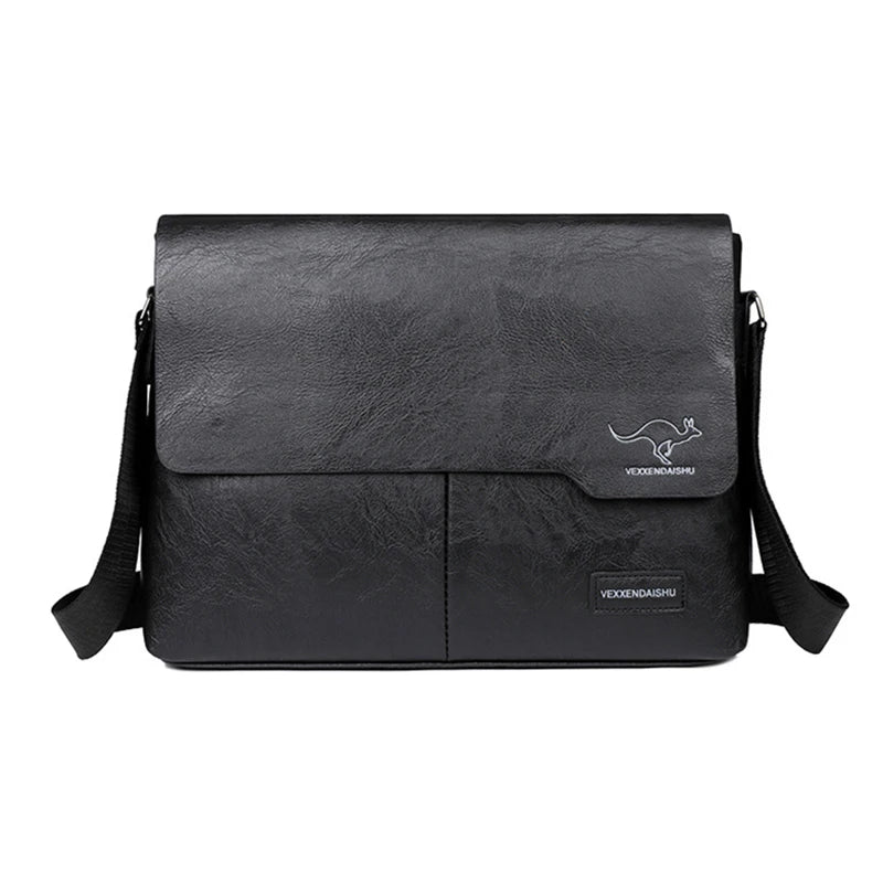 Sacoche business vintage en cuir PU pour homme - Porte-documents et sac messenger executive — photo 7