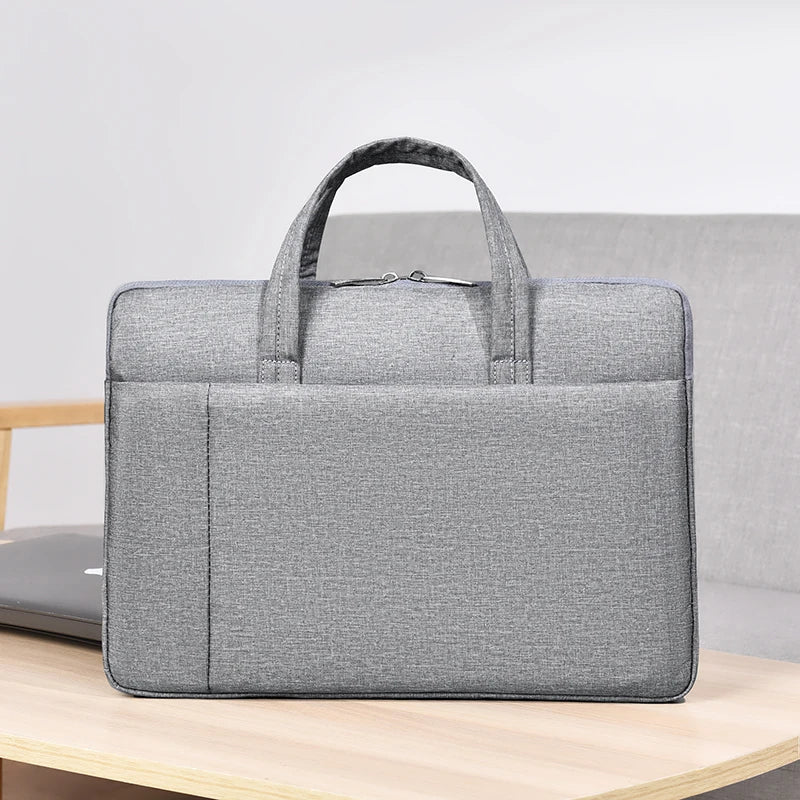Sacoche ordinateur portable 15,6 pouces en tissu Oxford avec compartiment documents — photo 2
