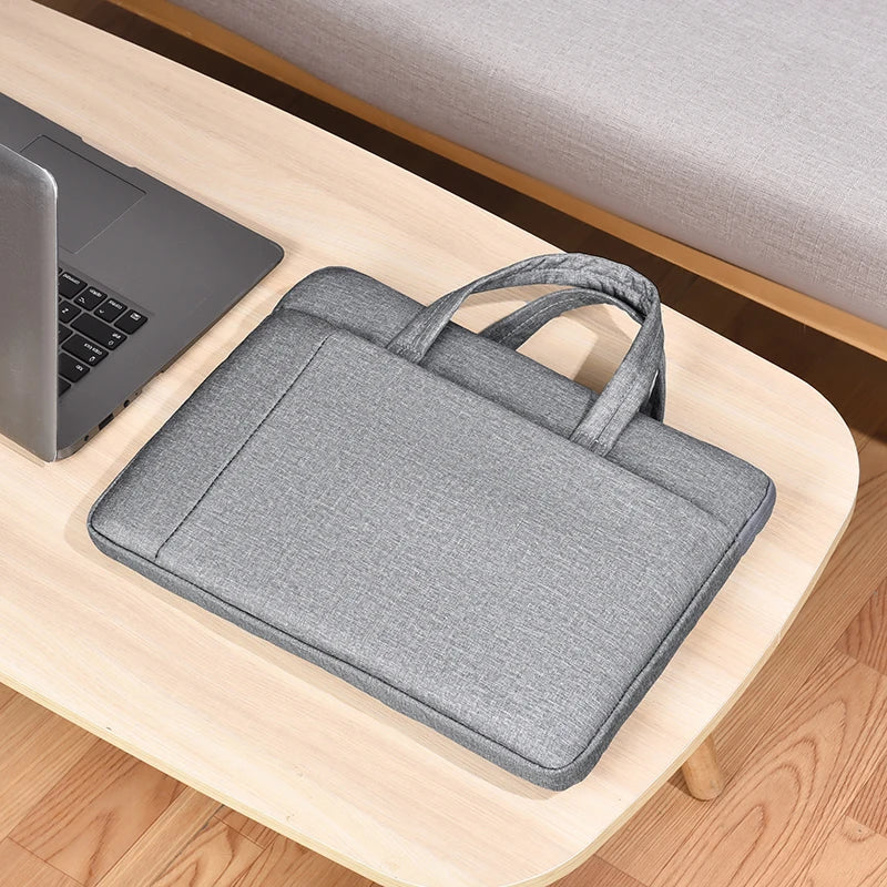Sacoche ordinateur portable 15,6 pouces en tissu Oxford avec compartiment documents — photo 4 Image