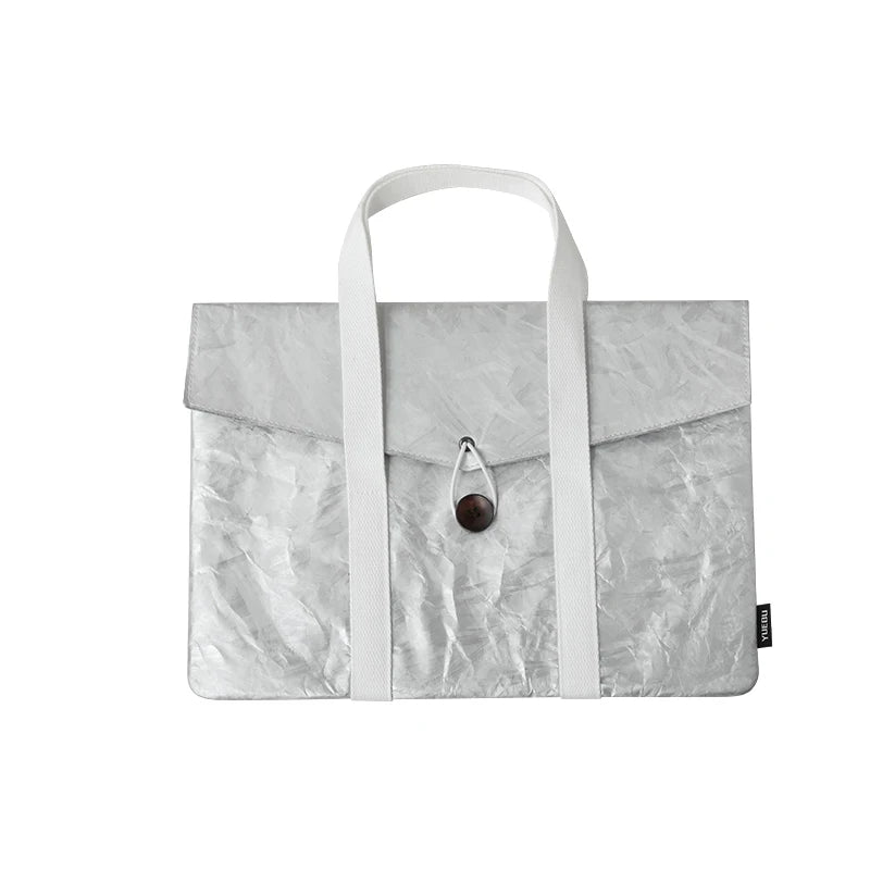 Sacoche ordinateur portable en papier Dupont avec poignées et design minimaliste — photo 10