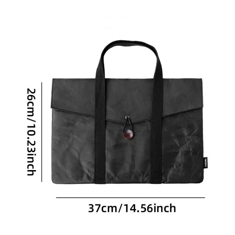 Sacoche ordinateur portable en papier Dupont avec poignées et design minimaliste — photo 12
