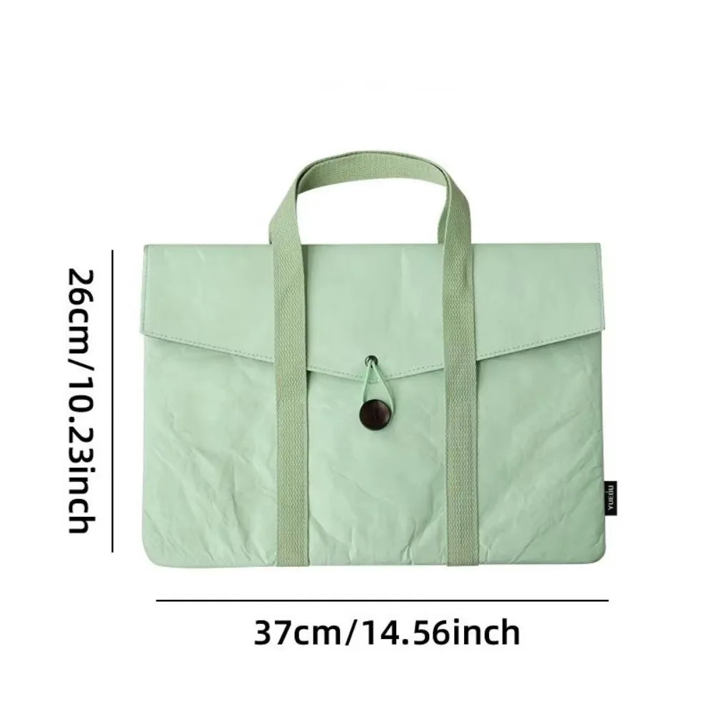 Sacoche ordinateur portable en papier Dupont avec poignées et design minimaliste — photo 13