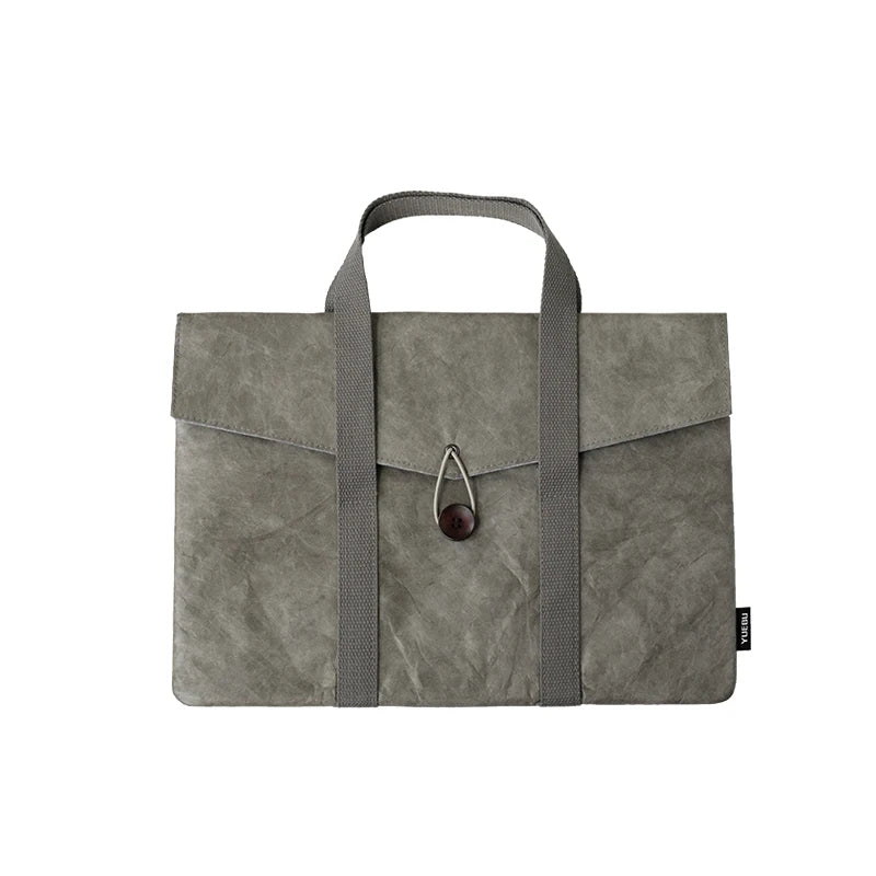 Sacoche ordinateur portable en papier Dupont avec poignées et design minimaliste — photo 6
