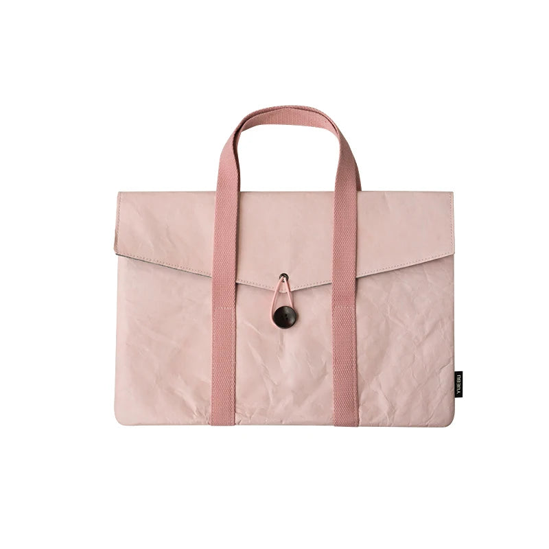 Sacoche ordinateur portable en papier Dupont avec poignées et design minimaliste — photo 7